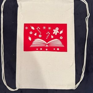 Holiday drawstring bag